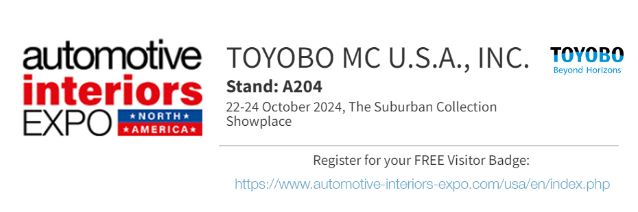 Automotive Interiors Expo 2024 - Stand A204, 22-24 October 2024, The Suburban Collection Showplace